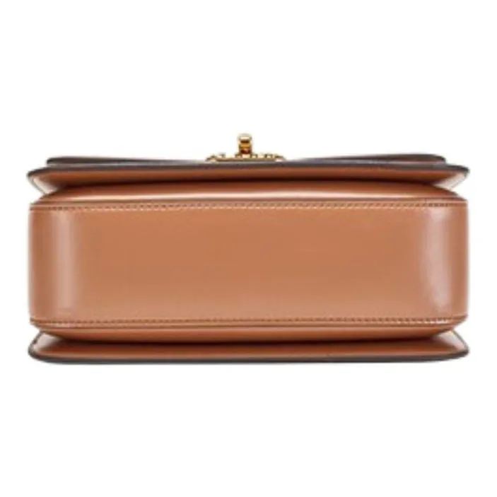 Hush Puppies Cow Leather Shoulder Bag, Crossbody Bag, Handbag Regular Women's Khaki, Beige Apricot-8
