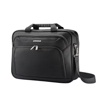 SAMSONITE Polyester 15-Inch Laptop Bag Briefcase Shoulder Bag Crossbody Bag Handbag Regular Men's Black