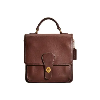 COACH Station Glove Tanning Square Bag Shoulder Bag Crossbody Bag Handbag Women's Vintage Brown