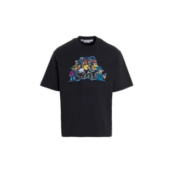 OFF WHITE T Shirts Men Blue Gray