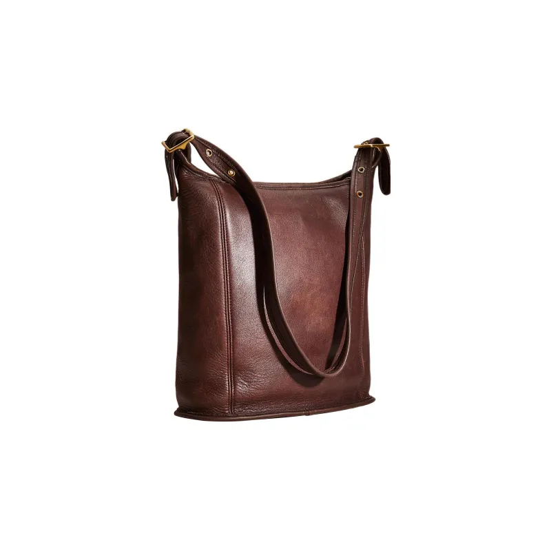 COACH Leather Messenger Bag, Shoulder Bag, Crossbody Bag Men's Vintage Brown-1