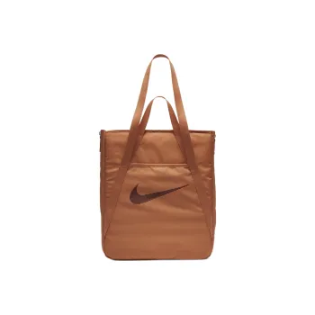 Nike Polyester Tote Bag Shopping Bag Handbag Shoulder Bag Regular Unisex Amber Brown/Amber Brown/Night Chestnut