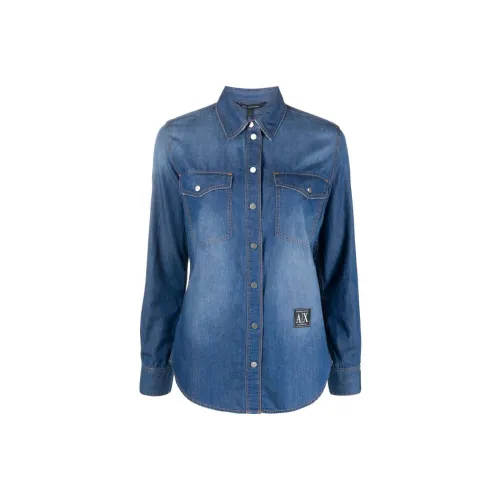 ARMANI EXCHANGE Shirts Women's Blue