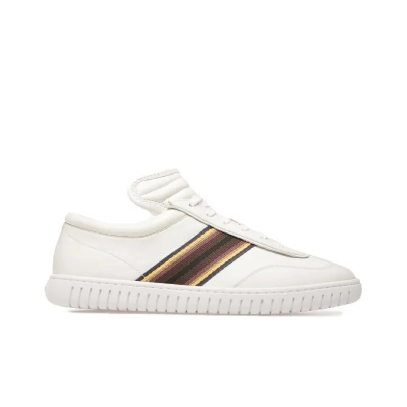 BALLY Side-stripe Leather Sneakers-1