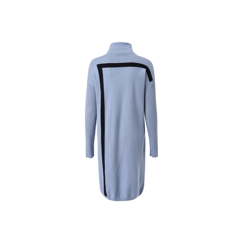 CYANINE SEA Long Sleeved Dresses Women's Blue-1