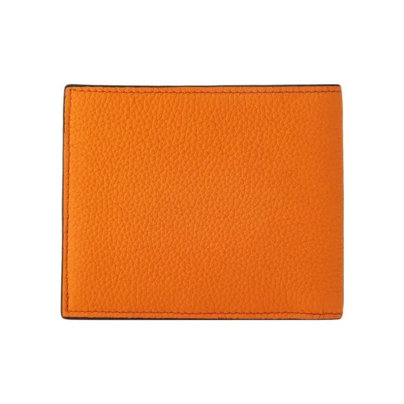 FERRAGAMO GANCINI Calfskin Wallet Regular Women's Orange-2