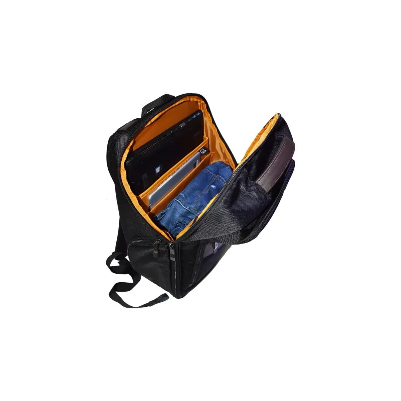 SAMSONITE Nylon And Leather 15.6-Inch Laptop Bag Backpack Large Size Men's Black-2