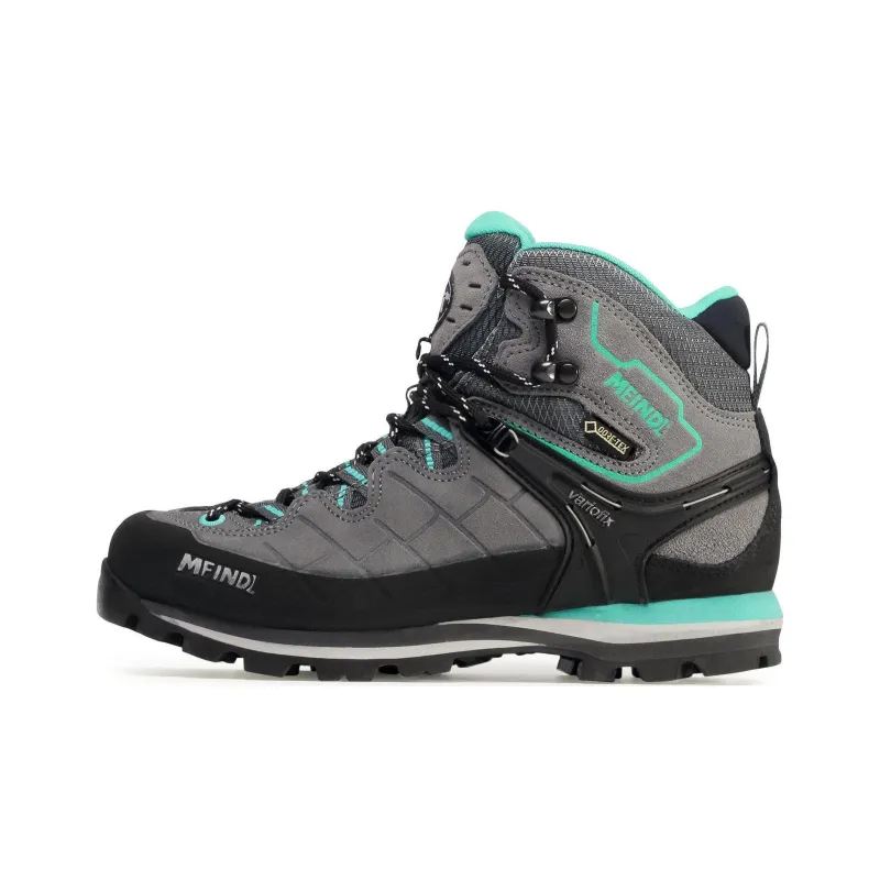 MEINDL Litepeak Lady GTX Anti-Slip Wear-Resistant High-Top Outdoor Shoes Women's Gray Green-0