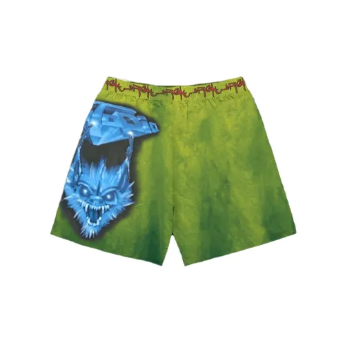 Travis Scott Casual Shorts Unisex Green