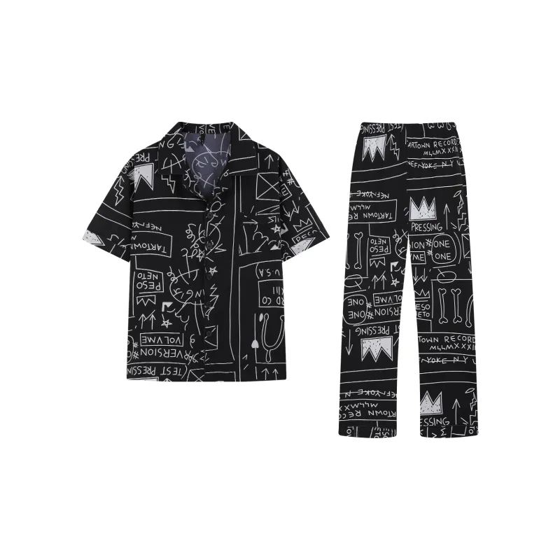 Gongdie Pajama Set Men's Black, Gift Box Set-8
