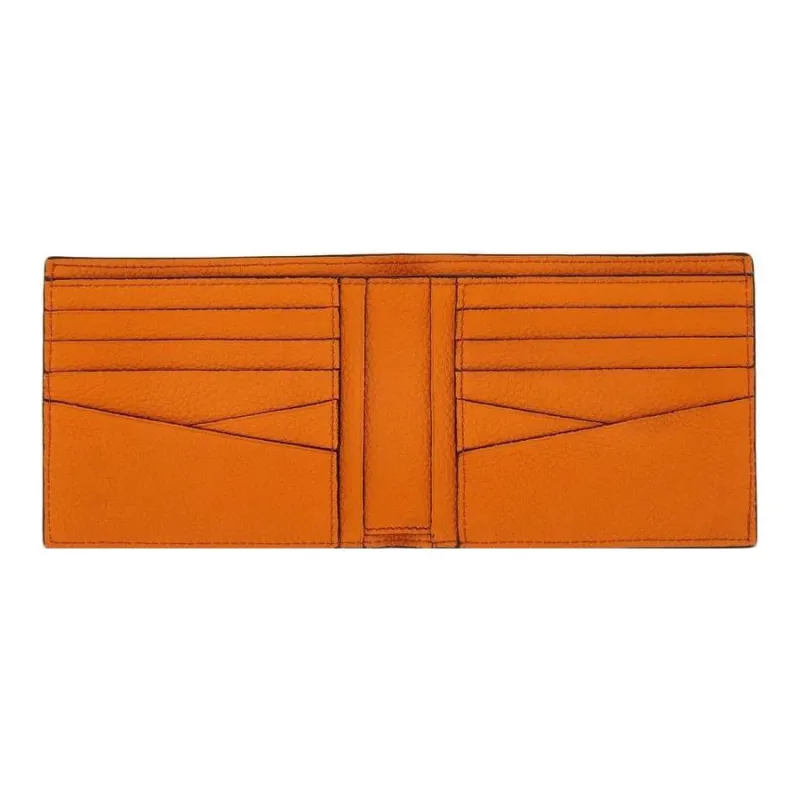 FERRAGAMO GANCINI Calfskin Wallet Regular Women's Orange-3