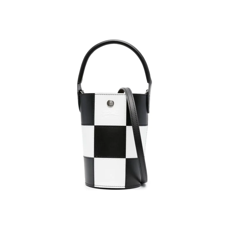 LONGCHAMP Épure Calfskin Bucket Bag Handbag Shoulder Bag Crossbody Bag Extra Small Women's Black White-0
