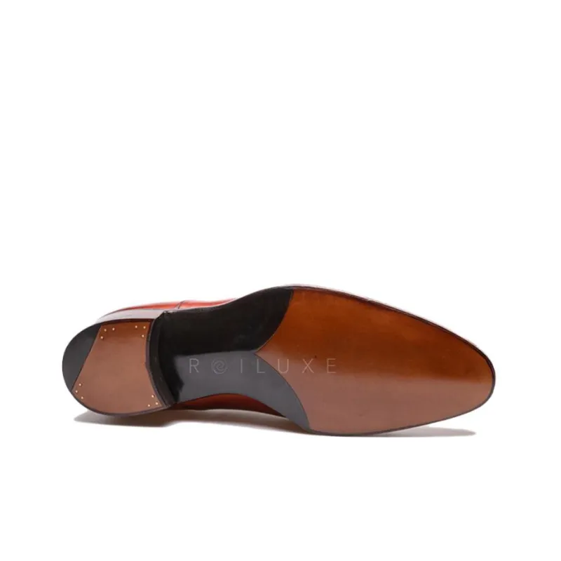 GAZIANO GIRLING Vintage Cherry Dress Shoes Men's Cherry Red-3