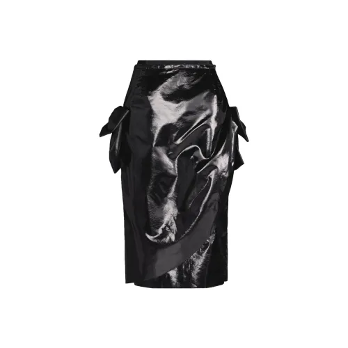 Maison Margiela Bow-detail Asymmetric Midi Skirt