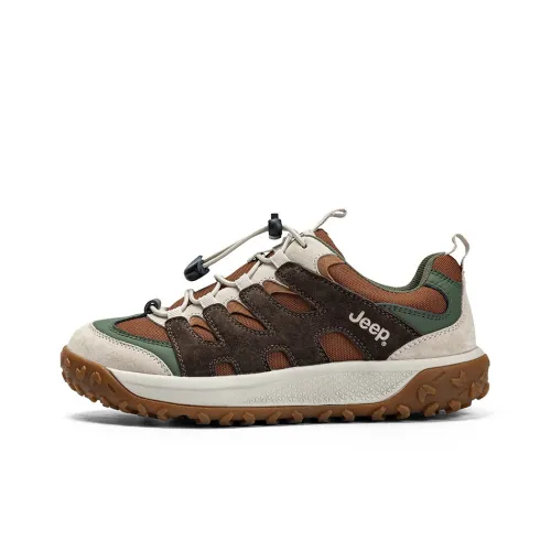 Jeep Hiking / Trekking Shoes Women's Low-Top Green/Brown