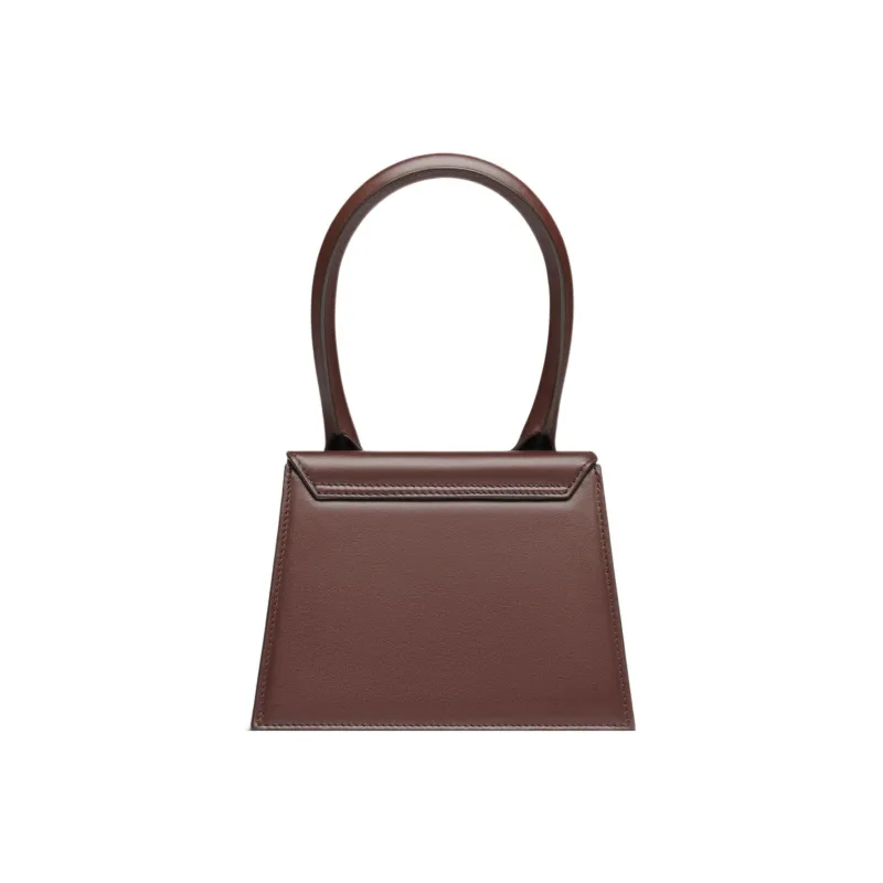 Jacquemus Le Chiquito Moyen Cow Leather Shoulder Bag Crossbody Bag Handbag Women's Midnight Brown-3