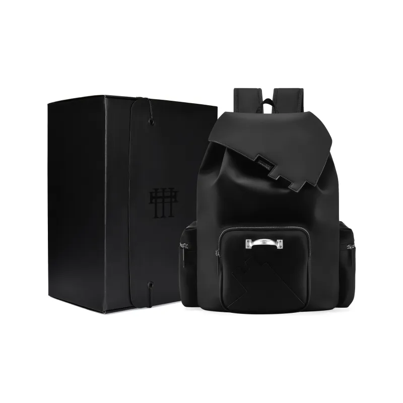 EPIPHQNY PU Backpack Unisex Black-5