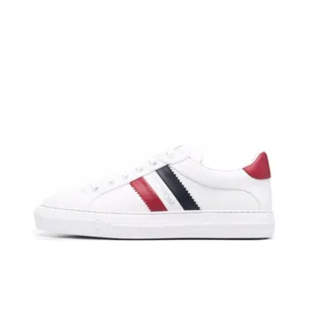 Moncler Side-stripe Leather Sneakers