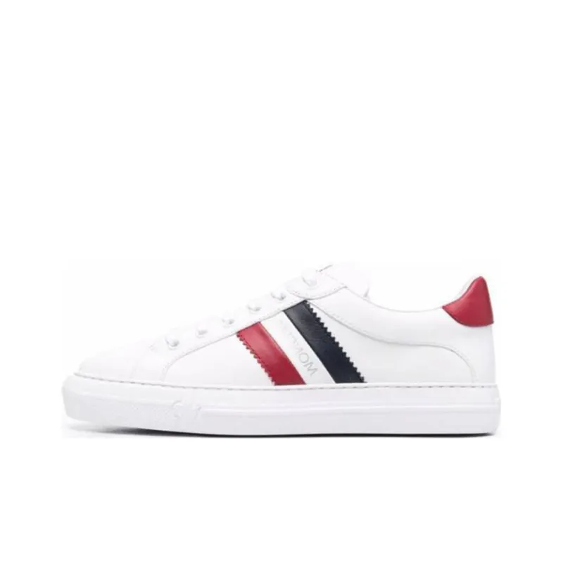 Moncler Side-stripe Leather Sneakers-0