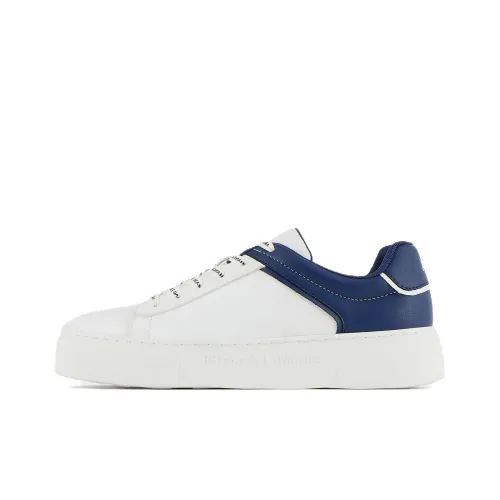 ARMANI EXCHANGE Skateboard Shoes Women's Low-Top Blue