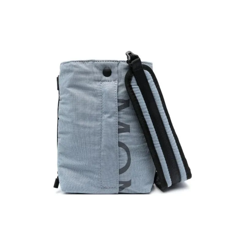 Moncler Fabric Messenger Bag Shoulder Bag Crossbody Bag Men's Cornflower Blue-0