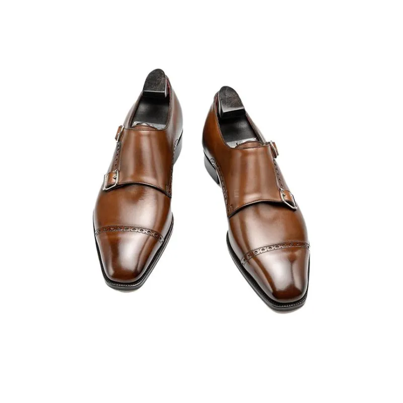 GAZIANO GIRLING Vintage Oak Dress Shoes Men's Yellow Brown-1