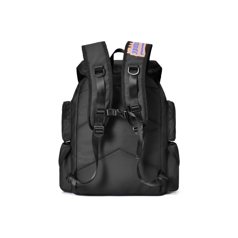 COEXISTENCE Polyester Backpack Basketball Bag Tubas Unisex Black/Multicolor-6