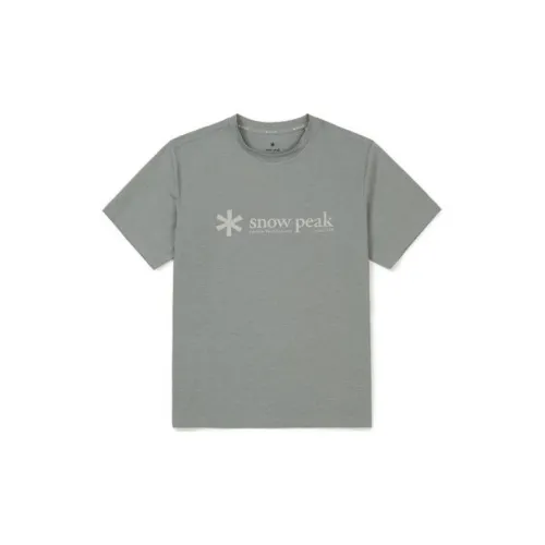 Snow Peak T-Shirts Men Uniform Blue