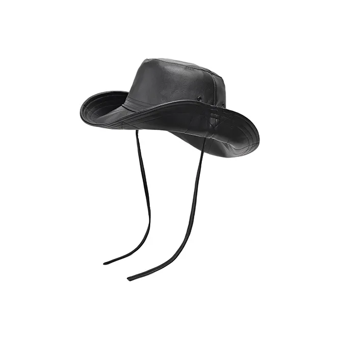 FREE RABBITⅡ PU Cortex Bucket Hats Unisex-3