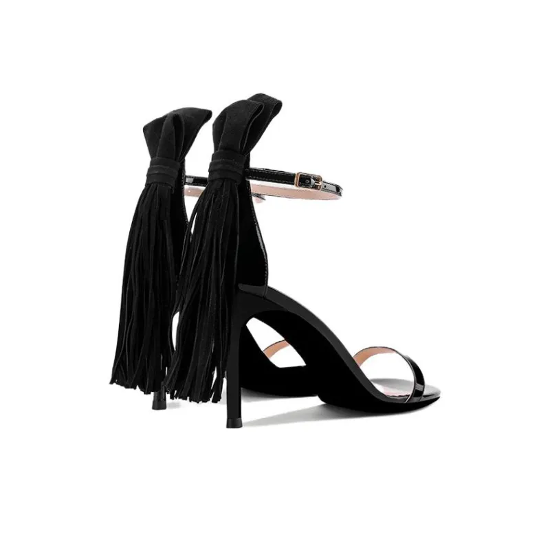 SHUDAIER One-Strap Sandals 8.5cm Women's Black-3