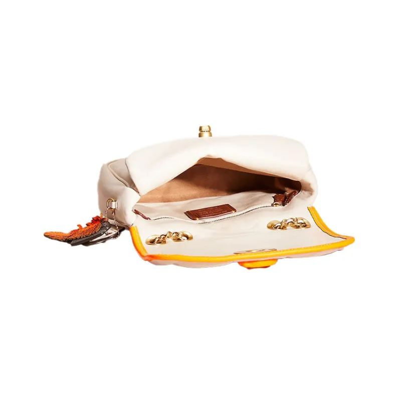 COACH Madison Leather Pillow Bag Shoulder Bag Medium Size Women's White-2