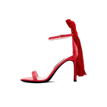 SHUDAIER One-Strap Sandals 8.5cm Women's Red