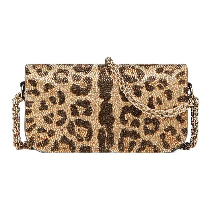 Valentino Locò Faux Crystal Baguette Bag Shoulder Bag, Crossbody Bag, Handbag Mini Women's Multicolor-3