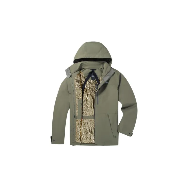 Columbia Waterproof And Windproof Windbreaker Jacket Men's Green-2
