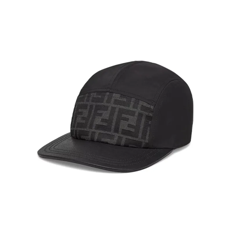 FENDI Polyester Baseball Caps Men's Black-0
