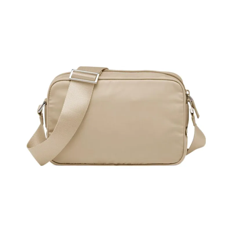 PRADA Recycled Nylon Crossbody Bag Shoulder Bag Regular Women's Beige-2