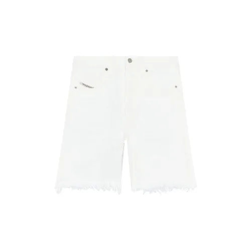 DIESEL Denim Shorts Women's Milk White