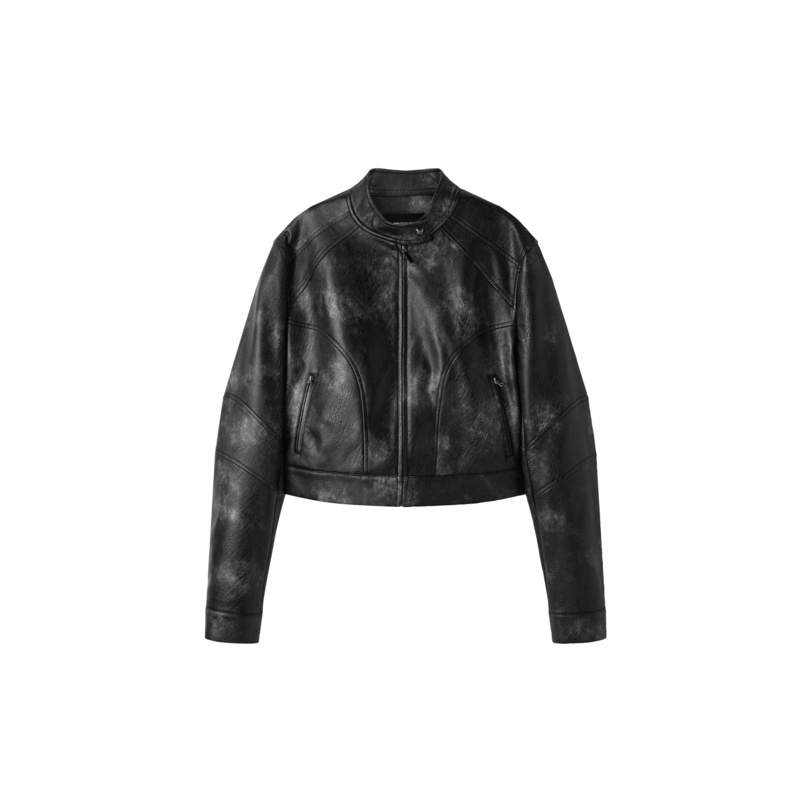 Peacebird Leather Jacket - Women cheapest - S