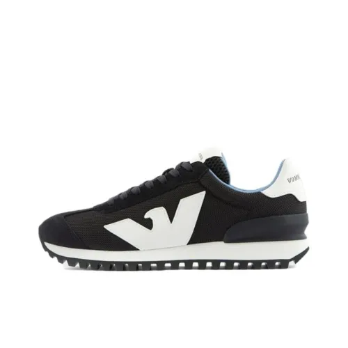 EMPORIO ARMANI Logo-patch Panelled Sneakers