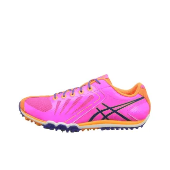 Asics Cross Freak Cushioning Anti Slip And Wear Resistant Low Top Running Shoes Women's Bright Pink