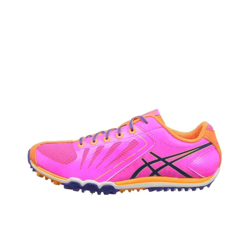 Asics Cross Freak Cushioning Anti Slip And Wear Resistant Low Top Running Shoes Women's Bright Pink-0