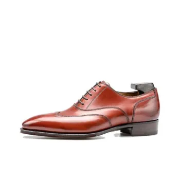 GAZIANO GIRLING Vintage Cherry Dress Shoes Men's Red Brown