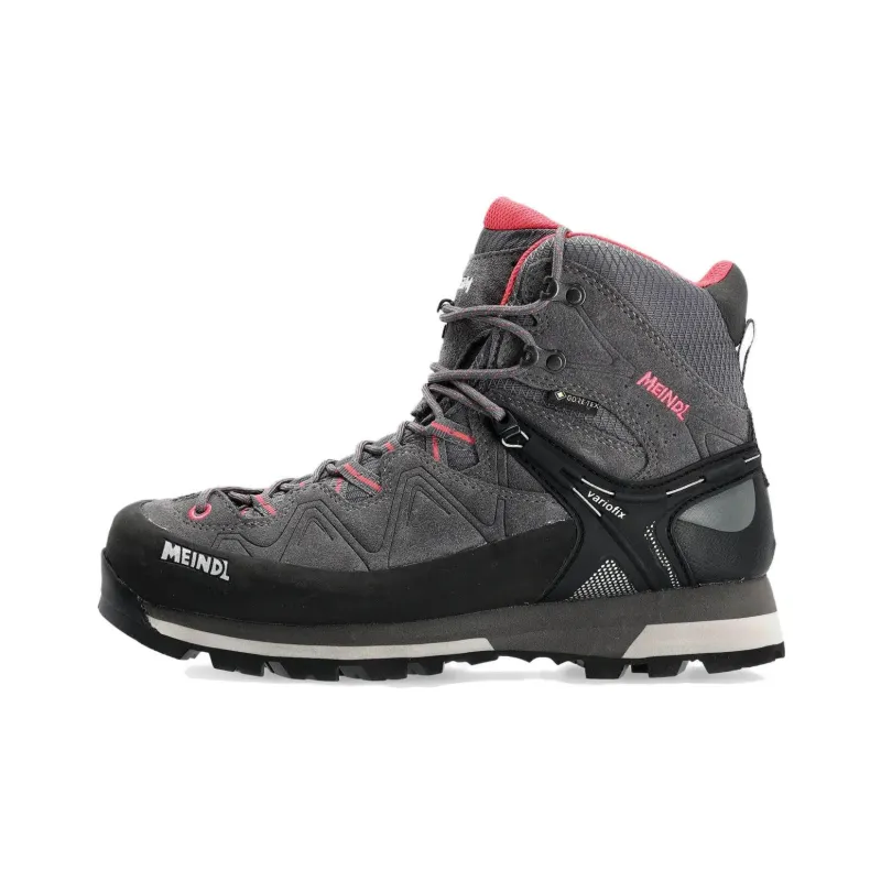 MEINDL Tonale Lady GTX Anti-Slip Wear-Resistant High-Top Outdoor Shoes Women's Gray Red-0