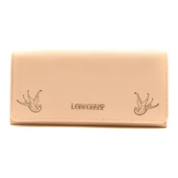LONGCHAMP Leather Wallet Women's Pink