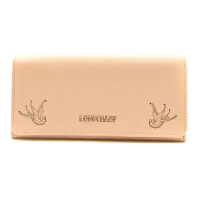 LONGCHAMP Leather Wallet Women's Pink-0