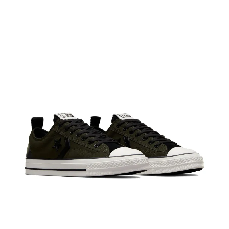 Converse Star Player 76 Durable Cushioning Low-Top Canvas Shoes Unisex Dark Green-2