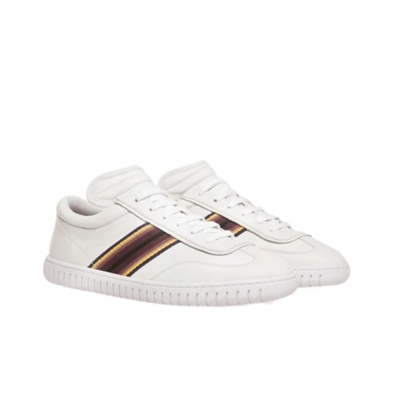 BALLY Side-stripe Leather Sneakers-2