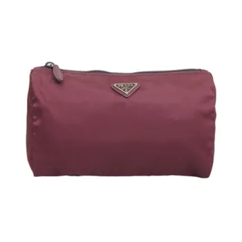PRADA Nylon Storage Bag Makeup Bag Women's Red