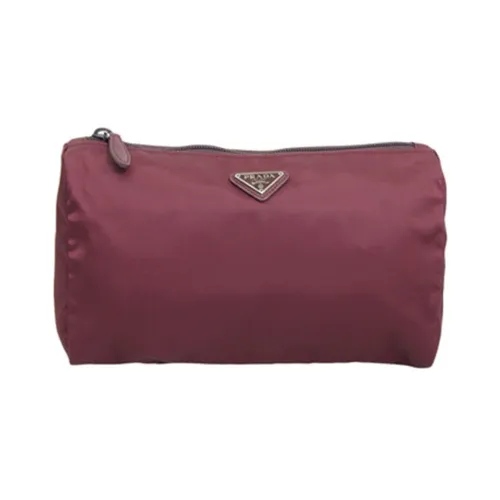 PRADA Nylon Storage Bag Makeup Bag Women's Red