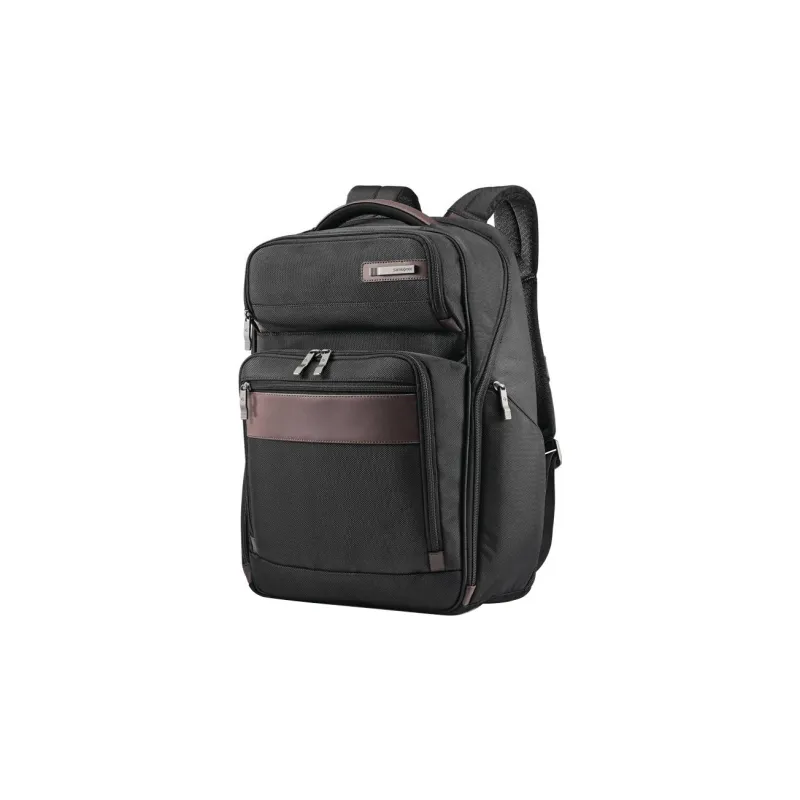 SAMSONITE Nylon And Leather 15.6-Inch Laptop Bag Backpack Large Size Men's Black-0